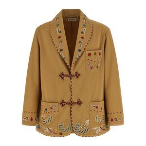 Bode Men's Feather Runner Smoking Blazer